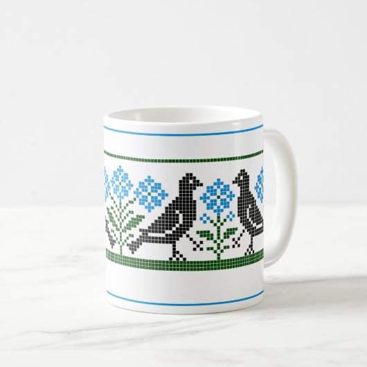 Birds der Renaissance Kaffeetasse (VorderseiteRechts)
