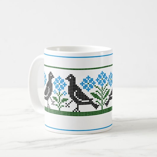 Birds der Renaissance Kaffeetasse (Vorderseite Links)
