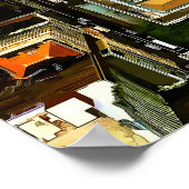 Birds Eye View Bryant Park Manhattan NYC Poster (Ecke)