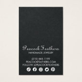 Birds Floral Earring Necklace Juwelier Display Car (Rückseite)