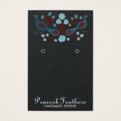 Birds Floral Earring Necklace Juwelier Display Car (Vorderseite)