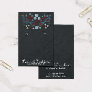 Birds Floral Earring Necklace Juwelier Display Car