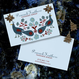 Birds Floral Earring Necklace Juwelier Display Car