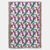 Birds floral seamless pattern Curtain Decke (Vorderseite Vertikal)