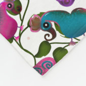 Birds floral seamless pattern Curtain Fleecedecke (Ecke)