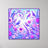 birds flowers leinwanddruck (Vorderseite)