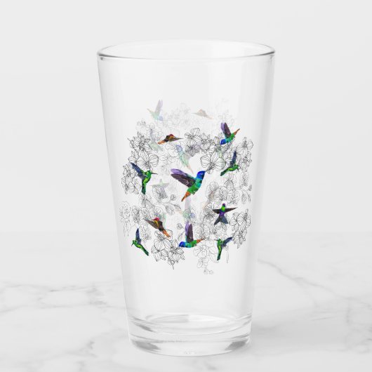 Birds-Frühling Glas (Vorderseite)