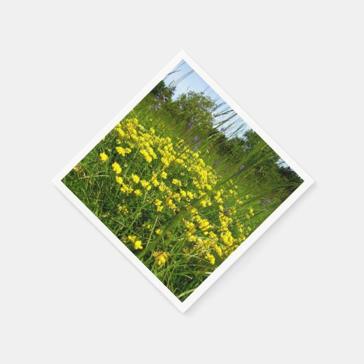 Birds-Fuß Trefolienpapier Napkins Serviette (Ecke)