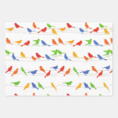 Birds Gift Wrapping Paper Sheet. Geschenkpapier Set (Vorderseite)