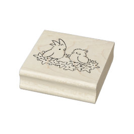 Birds gummistempel