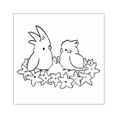 Birds gummistempel (Prägung)