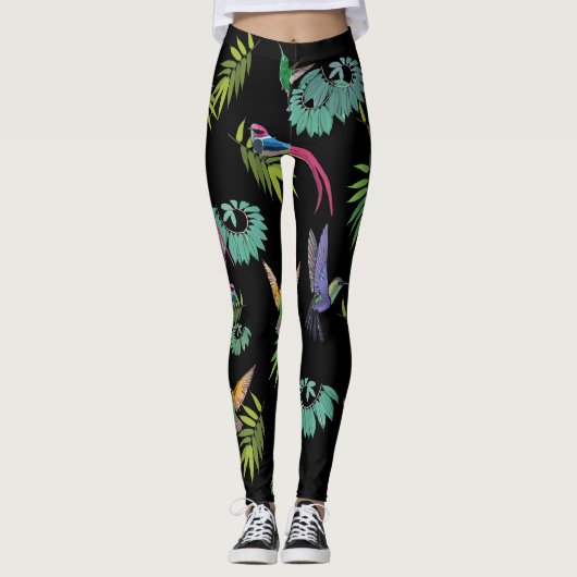Birds Himmel Leggings (Vorderseite)