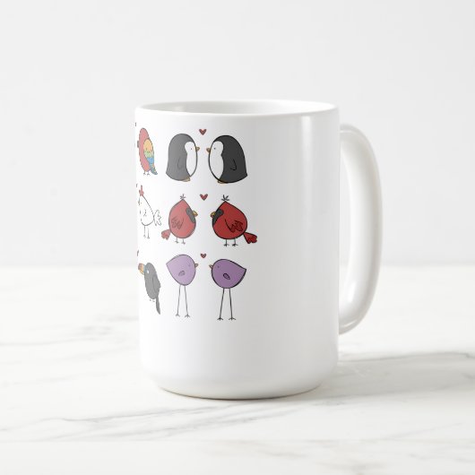 Birds In Love  Kaffeetasse (VorderseiteRechts)