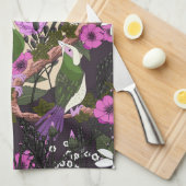 Birds In the Flowers Geschirrtuch (Viertel Falte)