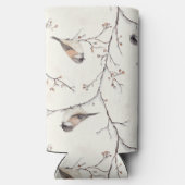 Birds in Tree Christmas Selters Dosenkühler (Rückseite)