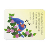 Birds Inspiration Friendship Quote Kühlschrankmagn Magnet (Horizontal)