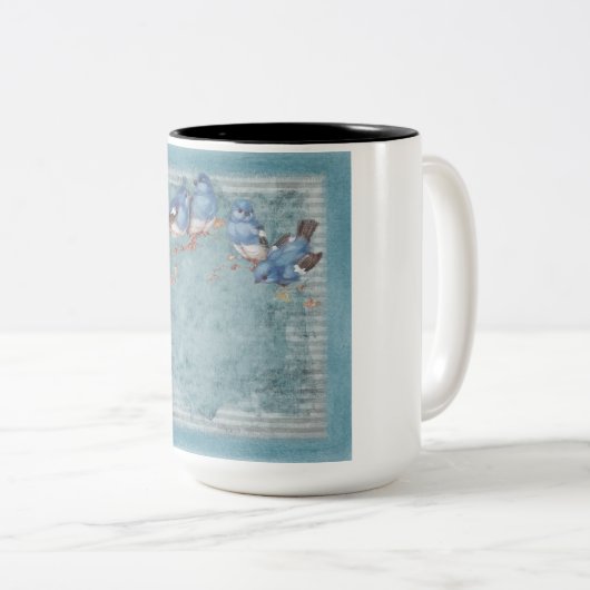 Birds-Kaffee-Tasse Zweifarbige Tasse (VorderseiteRechts)