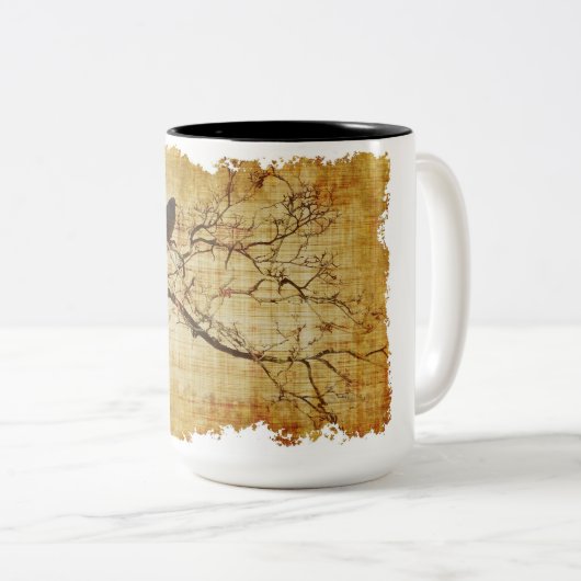 Birds-Kaffee-Tasse Zweifarbige Tasse (VorderseiteRechts)