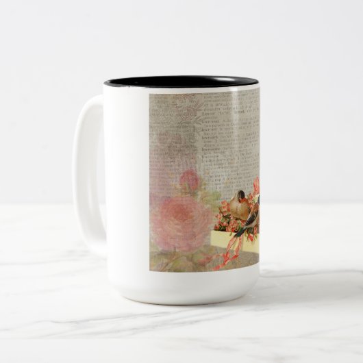Birds-Kaffee-Tasse Zweifarbige Tasse (Vorderseite Links)