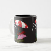 Birds-Kaffee-Tasse Zweifarbige Tasse (Vorderseite Links)