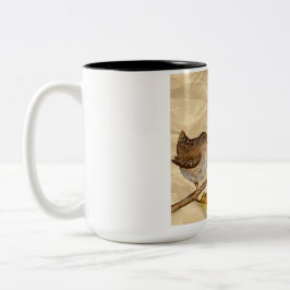 Birds-Kaffee-Tasse Zweifarbige Tasse