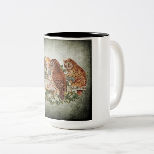 Birds-Kaffee-Tasse Zweifarbige Tasse (VorderseiteRechts)