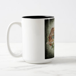 Birds-Kaffee-Tasse Zweifarbige Tasse