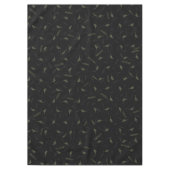 Birds Leaves Charcoal Black Green Brown Grey Tischdecke (Vorderseite)