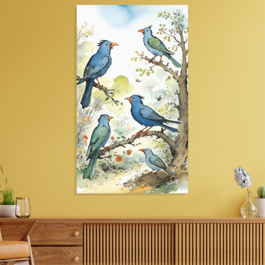 Birds Leinwanddruck (Insitu (Wohnzimmer))