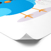 Birds Liebe Herzblasen Poster (Ecke)