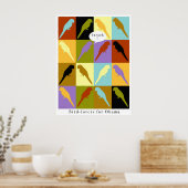 Birds Liebe Obama Poster (Küche)