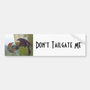 BIRDS MIT TAILGATE BUMPER STICKER AUTOAUFKLEBER