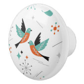 Birds Modern Mid Century Retro Atomic Keramikknauf (Rechts)