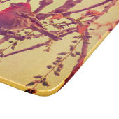 Birds Nature Bird Purple Finch Schneidebrett (Ecke)