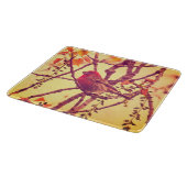 Birds Nature Bird Purple Finch Schneidebrett (Ecke)