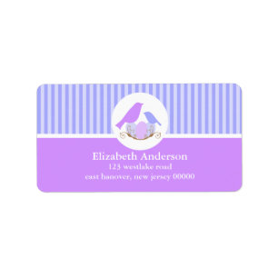Birds Nest Address Labels Adressaufkleber