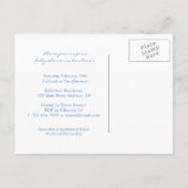 Birds Nest Baby Dusche Postkarte (Rückseite)