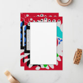 Bird's Nest - Crimson Red Gray Individuelle Name Mitteilungskarte (Vorderseite/Rückseite Beispiel)