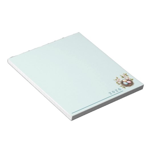 Bird's Nest Springtime Notepad Notizblock (angewinkelt)