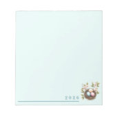 Bird's Nest Springtime Notepad Notizblock (Vorderseite)