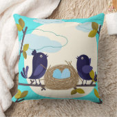 Birds Nest Throw Kissen (Decke)