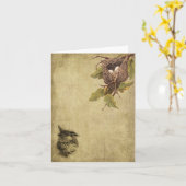 Birds & Nests- Prim Lil Note Cards Karte (Gelbe Blume)