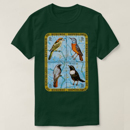 Birds of Burundi Print T-Shirt (Design vorne)