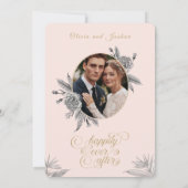 Birds of Paradise Custom Photo Wedding Invitation  Einladung (Rückseite)