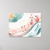 Birds on a Heart Branch  Leinwanddruck (Vorderseite)