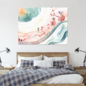 Birds on a Heart Branch  Leinwanddruck (Insitu (Schlafzimmer))