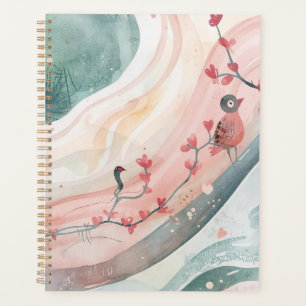Birds on a Heart Branch Planer