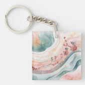 Birds on a Heart Branch  Schlüsselanhänger (Vorderseite)