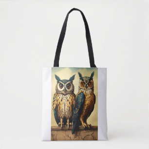 Birds on the Wire – Cartoon Flock Tee Tasche