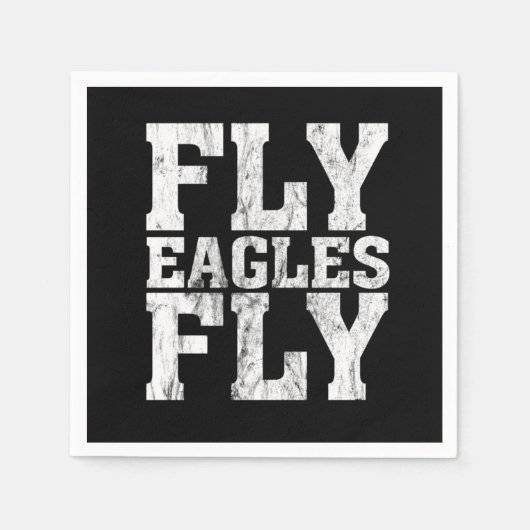 Birds Philadelphia Team Fly Eagles Fly Philfoot Serviette (Vorderseite)